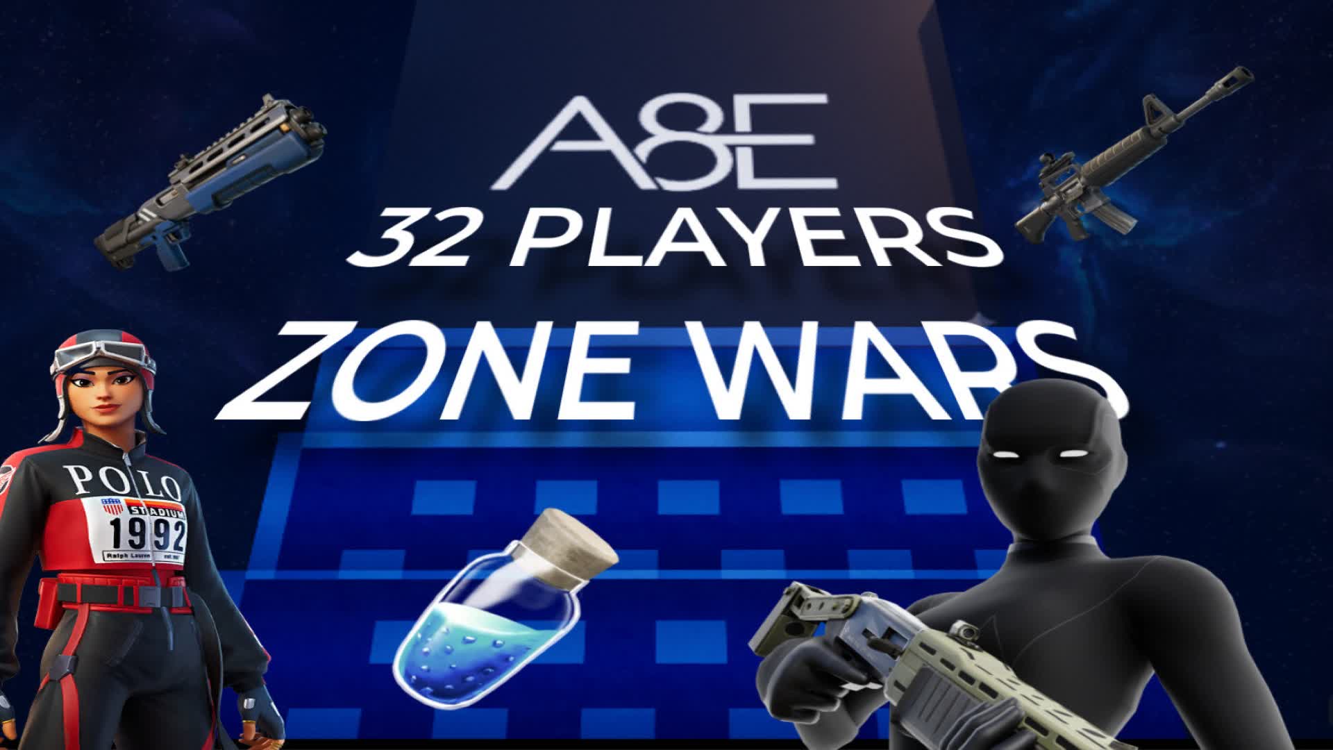 A8E 32 PLAYERS ZONE WARS! | vrturossj