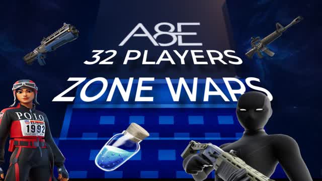 A8E 32 PLAYERS ZONE WARS! | vrturossj