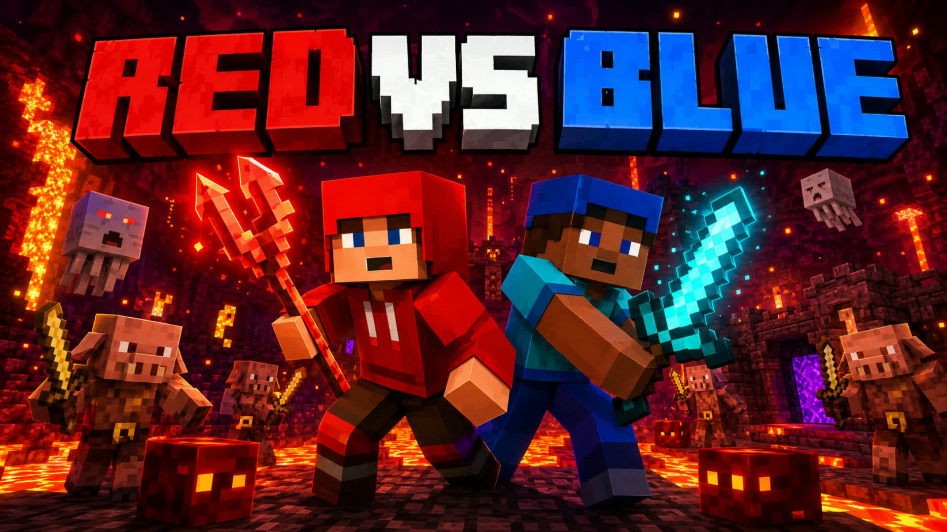 MINECRAFT RED VS BLUE 67🔴🔵 MAURO