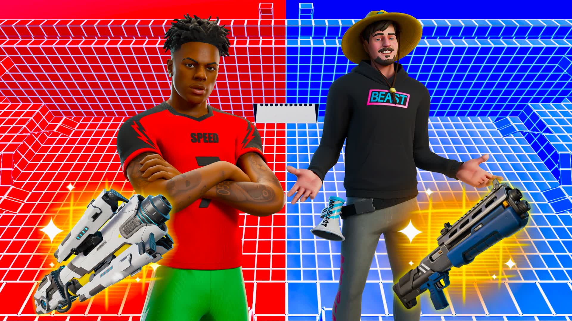 SPEED VS MR BEAST RED VS BLUE🔴🔵
