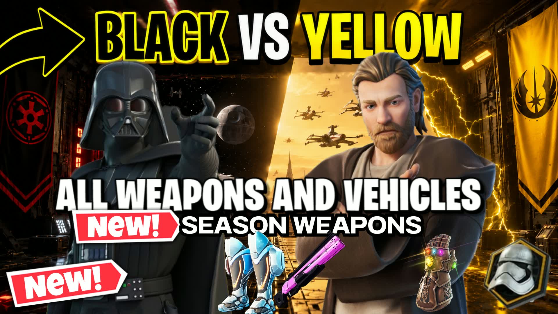 SW Blue VS Red STAR WARS BLACK VS YELLOW