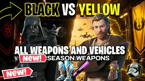 SW Blue VS Red STAR WARS BLACK VS YELLOW