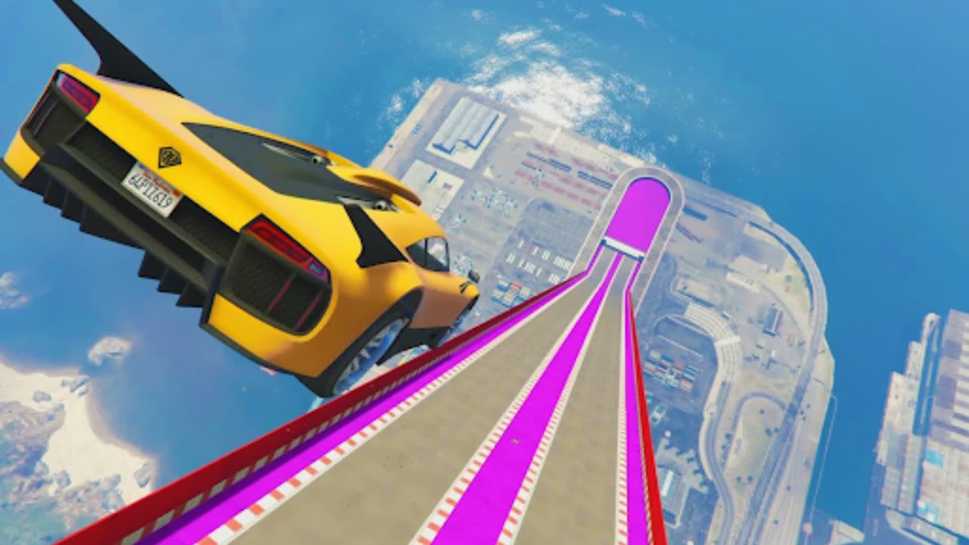 Amazing Rainbow Mega Ramp