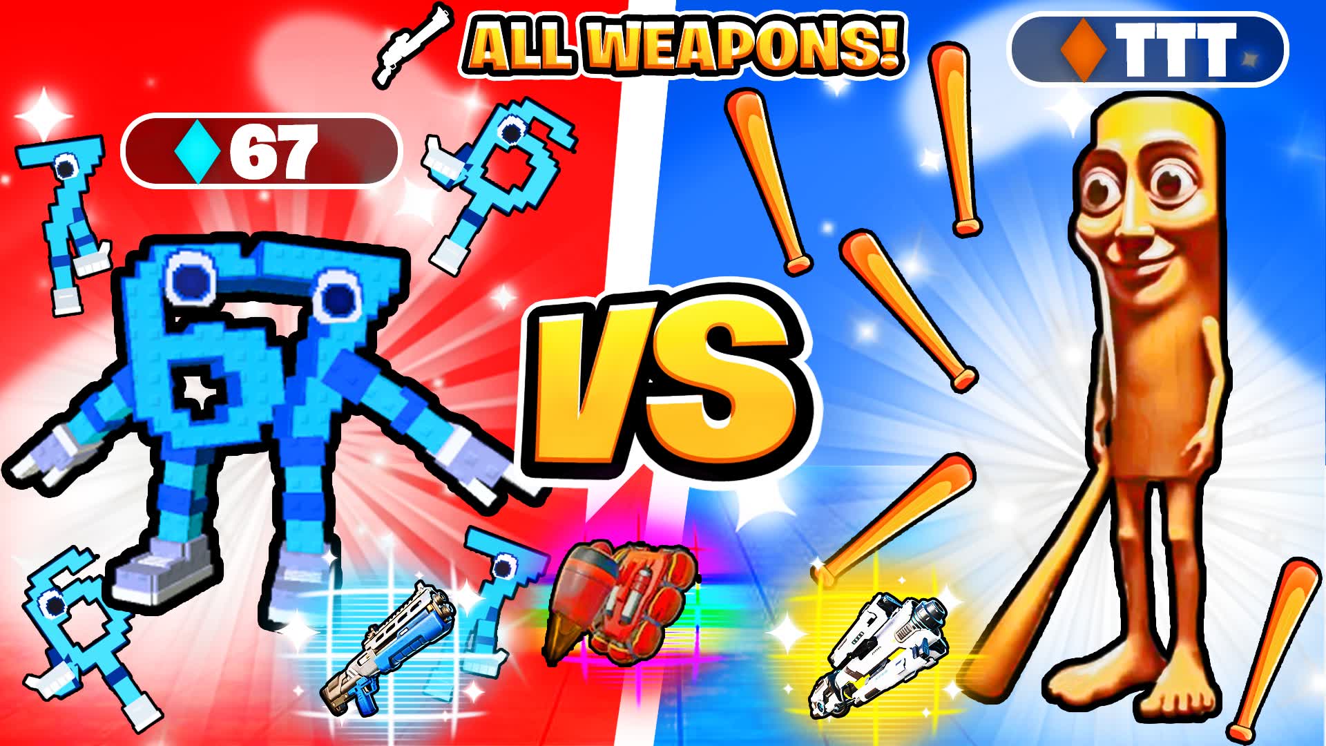 RED VS BLUE 🔴🔵 TUNG SAHUR vs 67 🥀