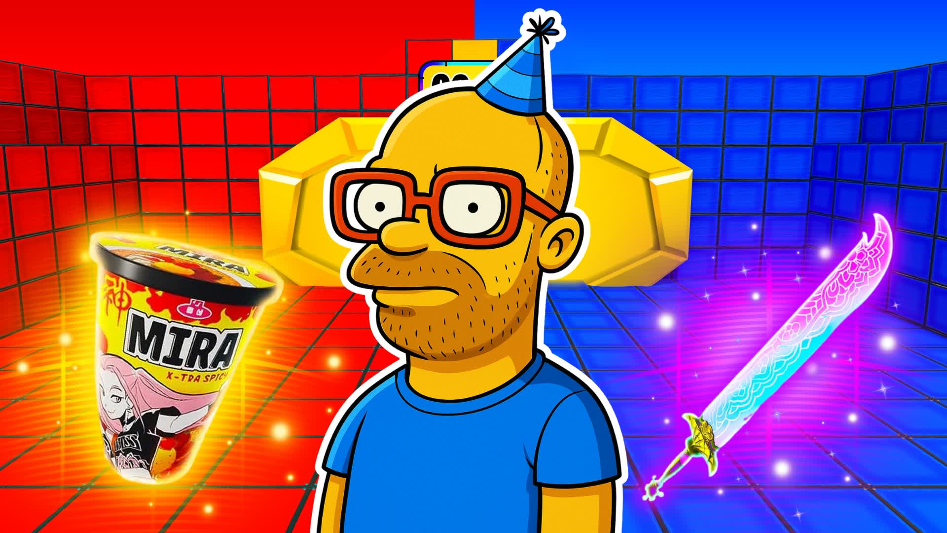 CARTOON RED VS BLUE 🔴🔵