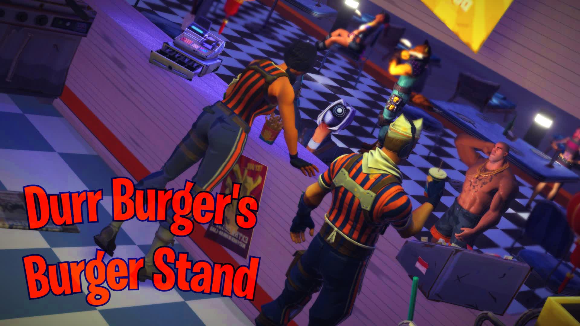 🍔Durr Burger's Burger Stand🍔 0048-2826-5815 By Ekon - Fortnite