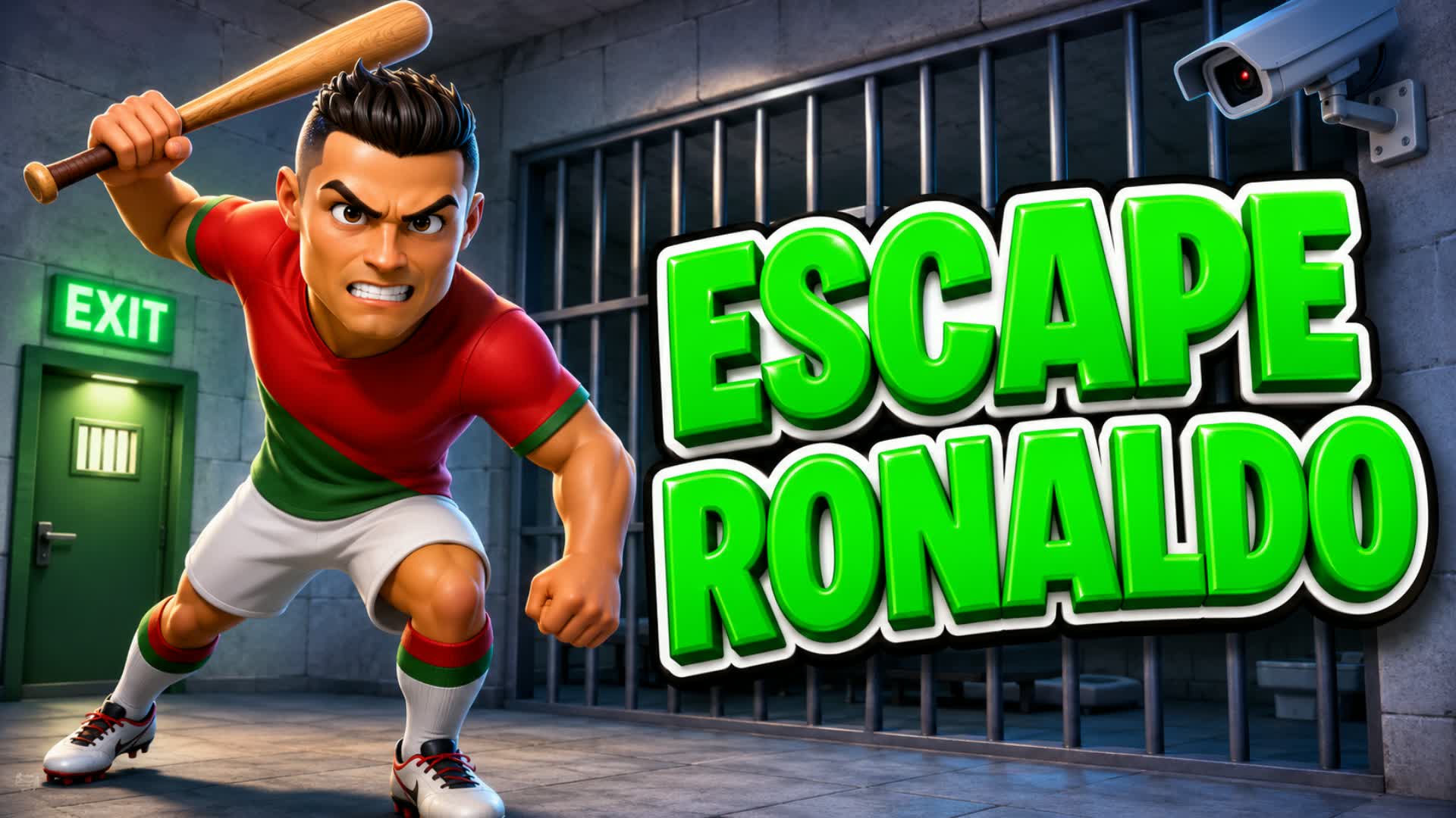 ⚽ ESCAPE RONALDO ⚽ PRISON OBBY