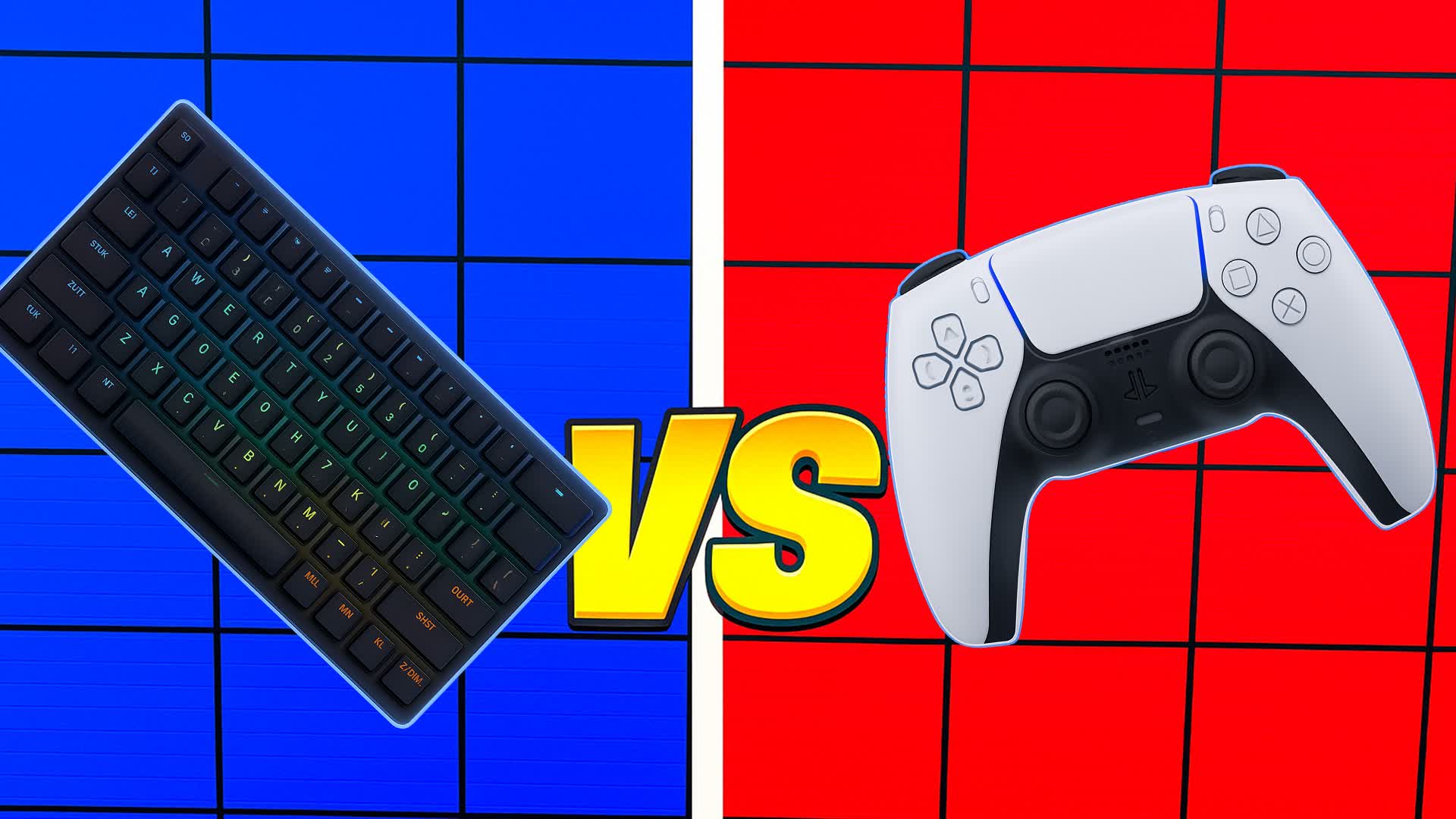 CONTROLLER VS PC RED VS BLUE 🔴🔵