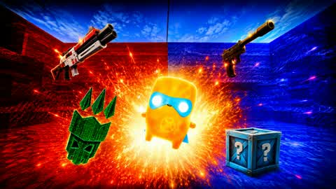 Blue Vs Red! | New Weapons