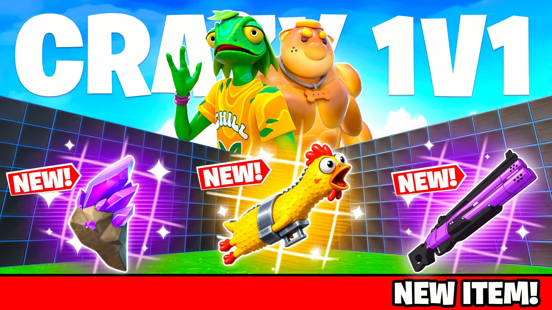 CRAZY 1V1 FFA - ALL GUNS & RIDES