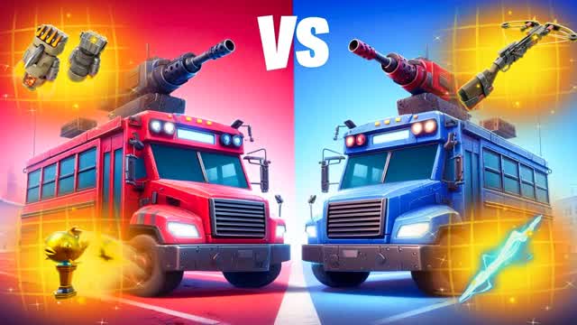 RED BUS VS BLUE BUS 🔴🔵
