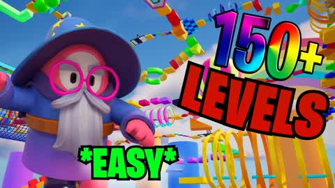 🌈 EASY DEATHRUN FALL GUYS FUN OBBY 🏆