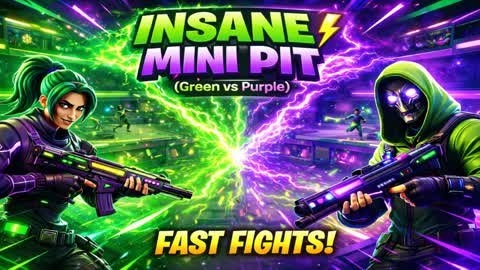 INSANE MINI PIT ⚡ (Green vs Purple)