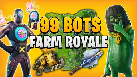 99 BOTS FARM ROYALE🏆ALL GUNS & CARS
