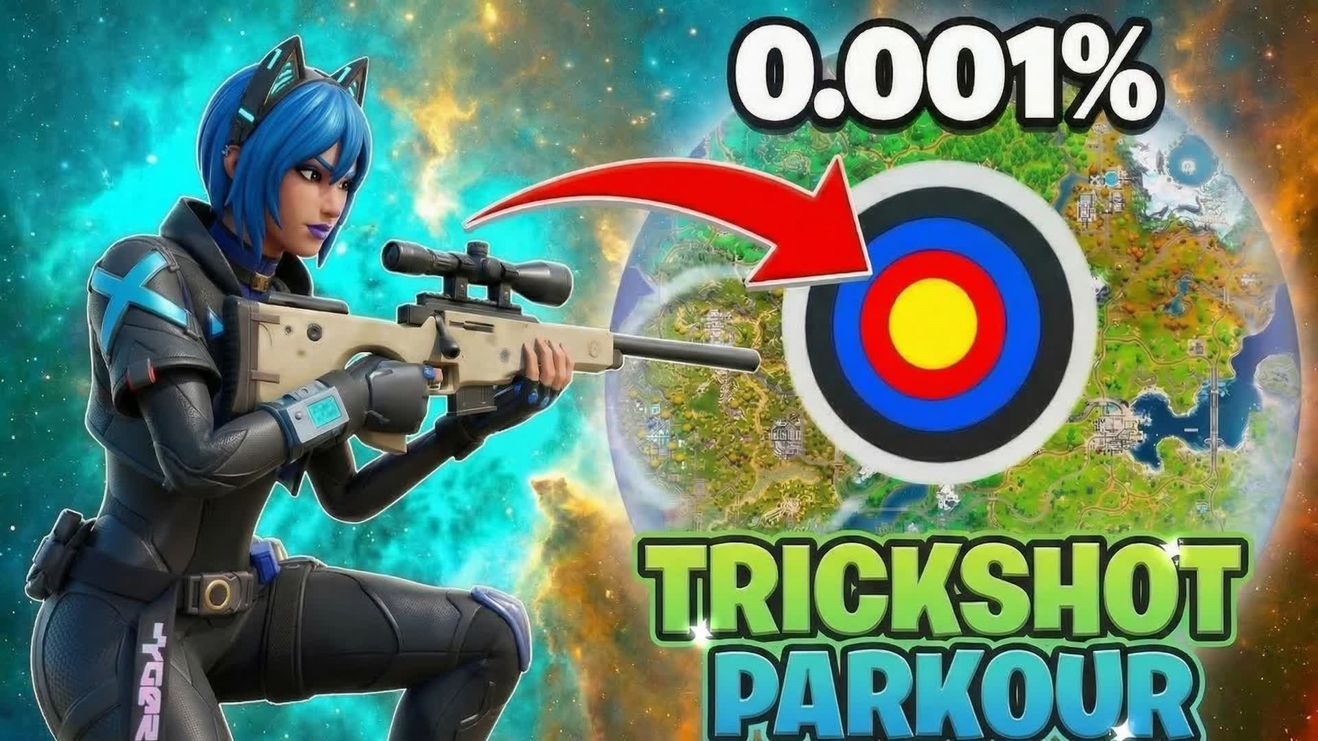 🎯INSANE TRICKSHOT PARKOUR 🎯 60+LEVELS!
