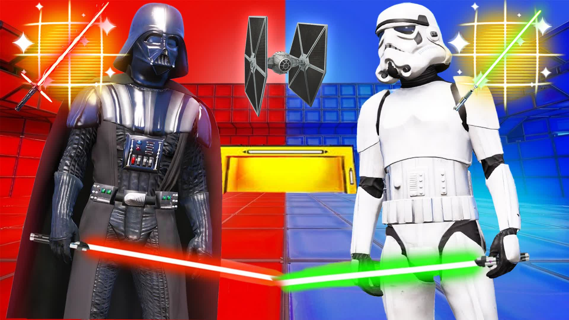 RED VS BLUE SIMPLE STAR WARS