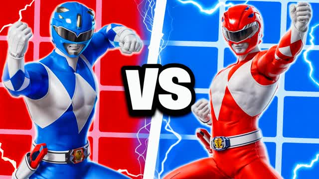 TMNT RANGERS RED VS BLUE