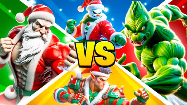 Capture 1 – ☃🎄Elf VS Santa VS Grinch VS Snowman🎅⭐