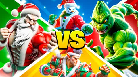 ☃🎄Elf VS Santa VS Grinch VS Snowman🎅⭐