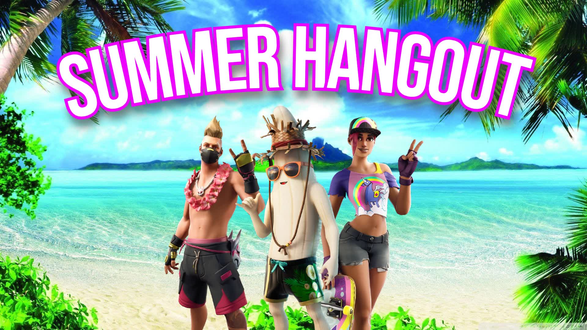SUMMER HANGOUT, Fortnite island 0666-2232-6480 by spidr-can