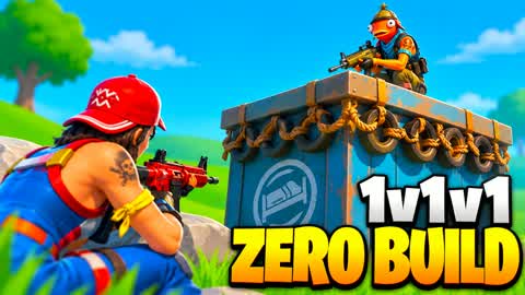 1V1V1 ZERO BUILD 🎯 REAL PVP FFA