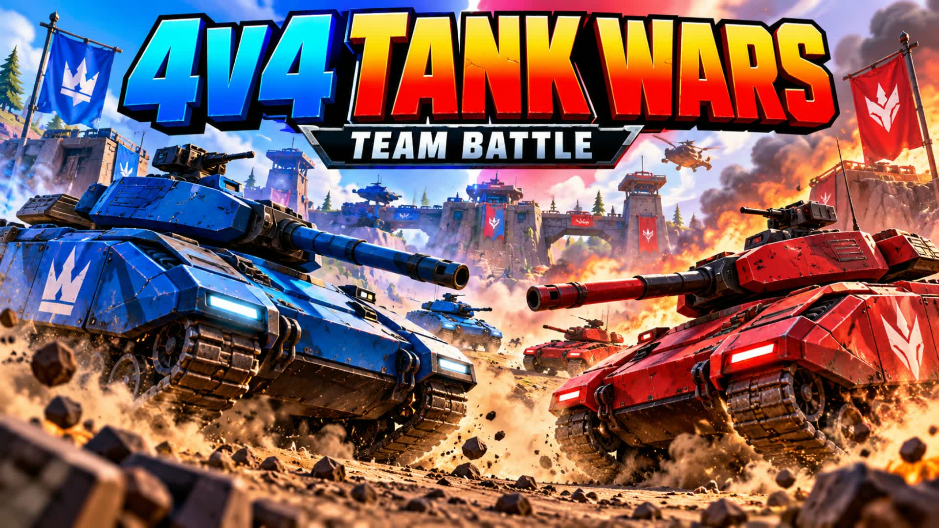 💥4V4 TANK WARS💥