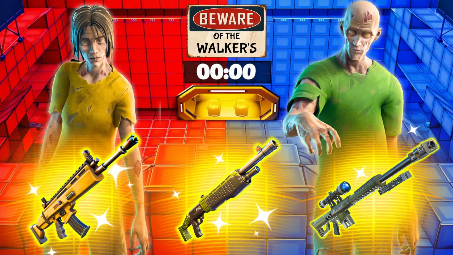 SUPER ZOMBIE RED VS BLUE 🔴🔵