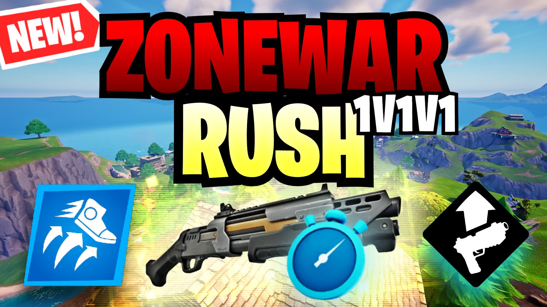 1V1V1 RELOAD ZONEWAR RUSH 🐐