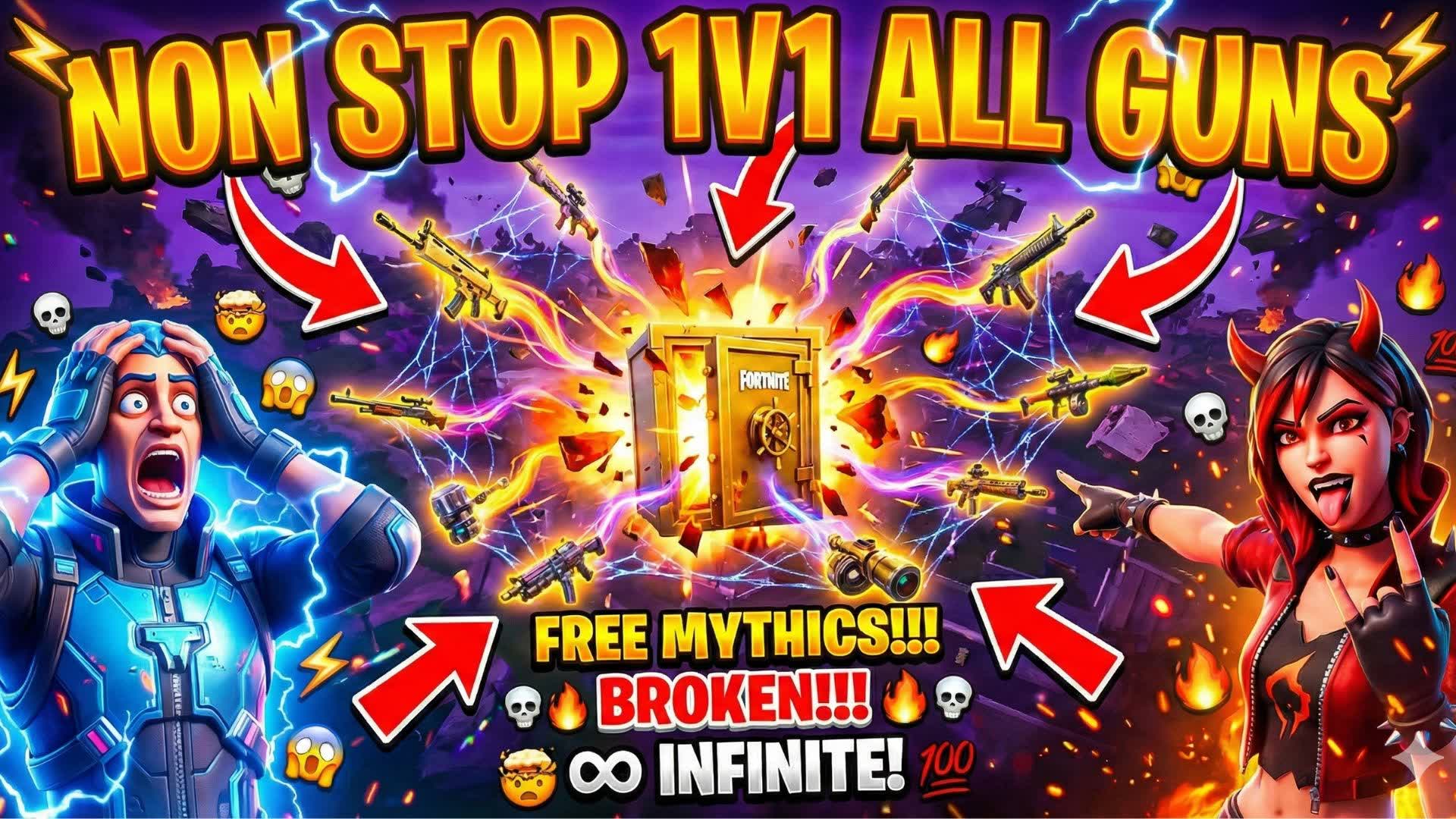 NONSTOP 1V1 🌟 ALL GUNS