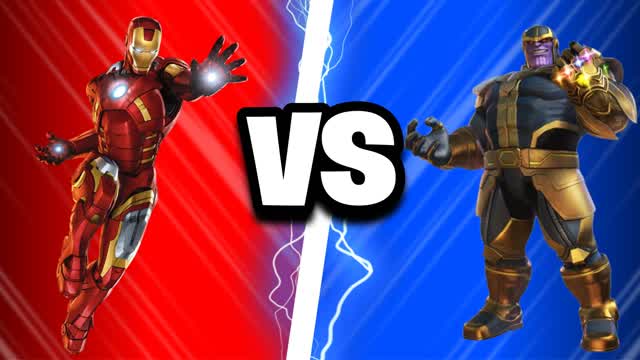 IRON MAN VS THANOS 🔴🔵