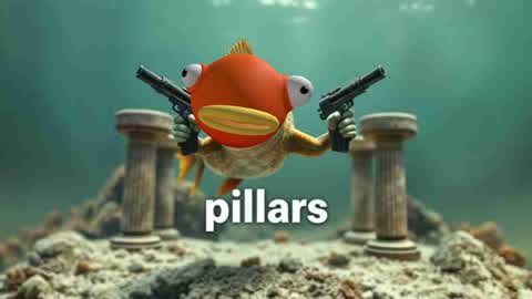 Pillars underwater!