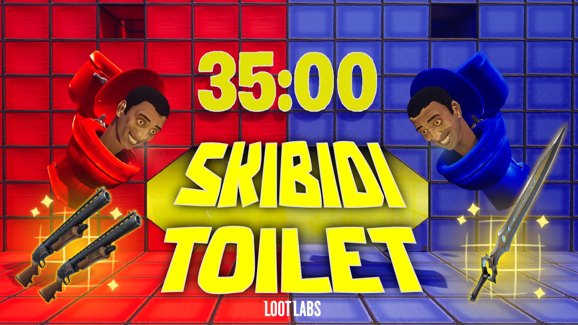 Skibidi Toilet Red Vs Blue 🔴🔵