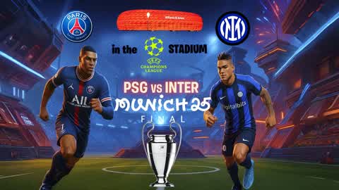 PSG vs INTER CHAMPIONS FINAL in STADIUM
