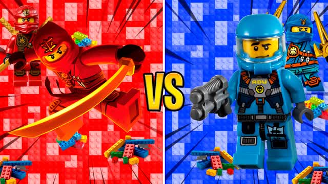🔴Red VS 🔵Blue Bricks Edition