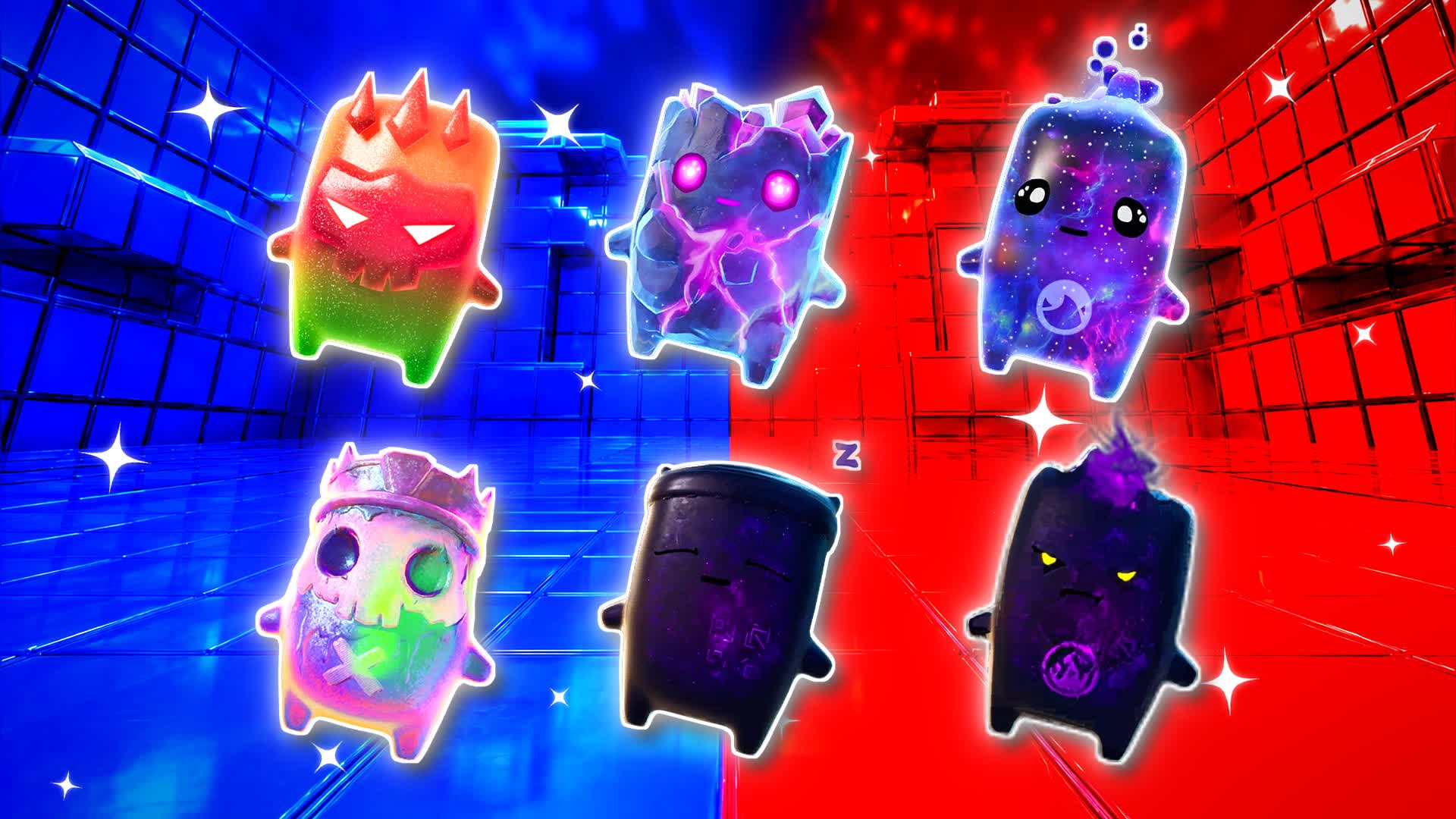 BLUE VS RED FIRE ARC 🔵🔴