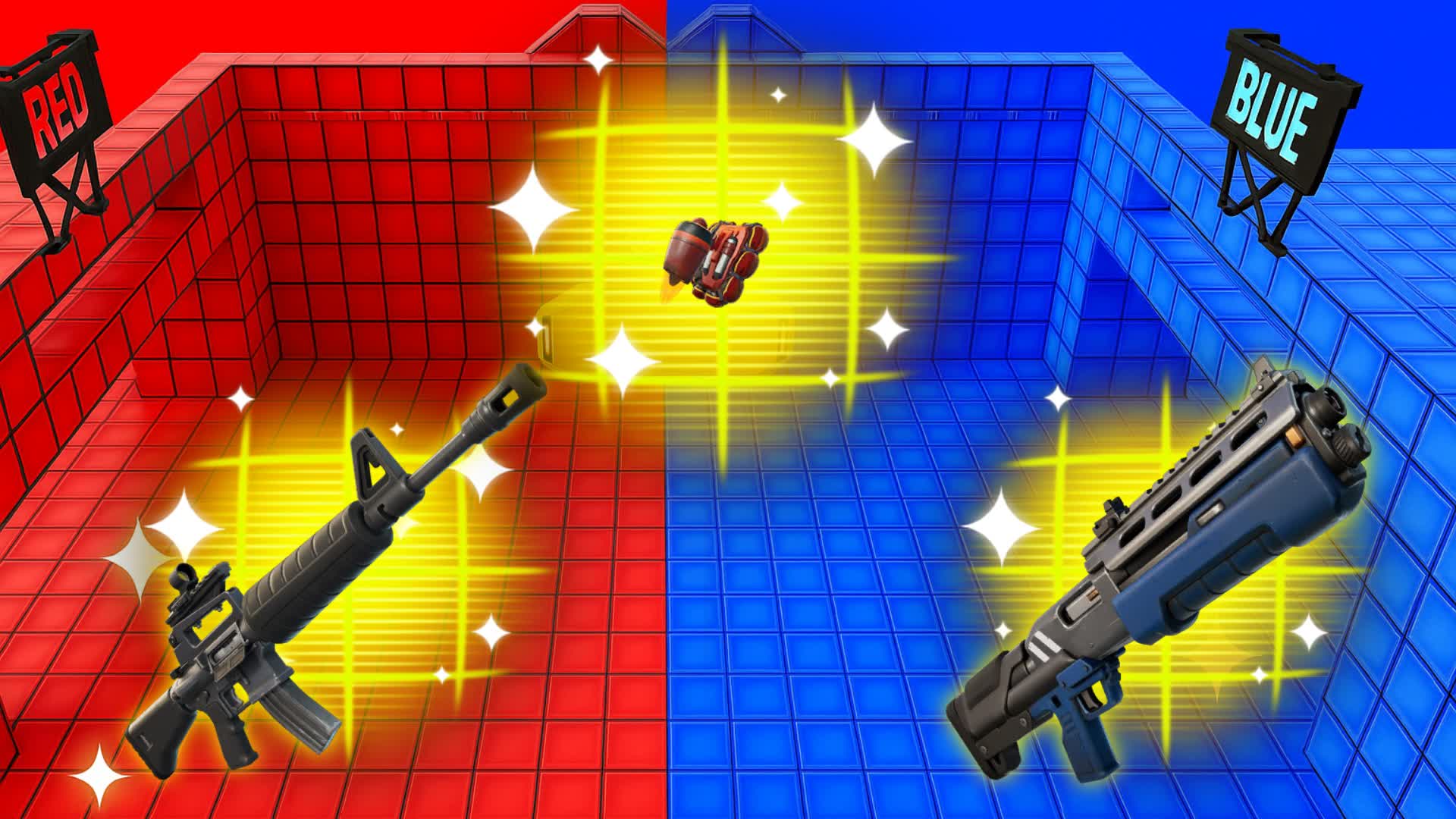 FUN BATLLE RED VS BLUE🔴🔵