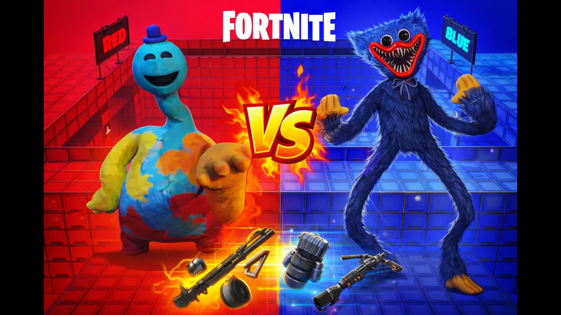 Huggy vs Doey: RED vs BLUE