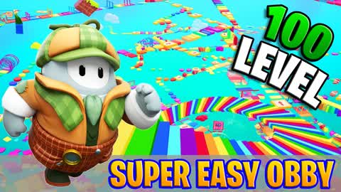 ⭐ SUPER EASY OBBY 100 LEVEL PARKOUR 🌈