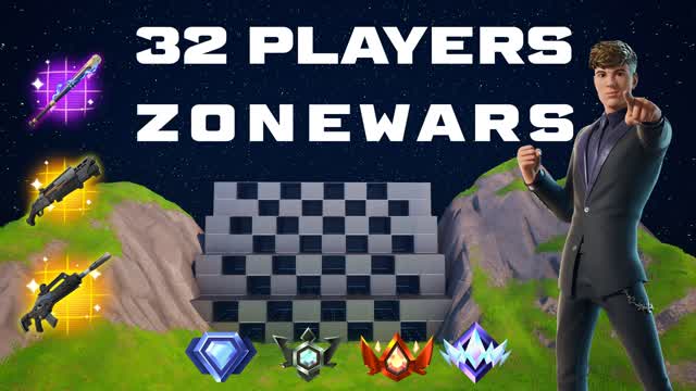 32 Players ZoneWars MatchesHub