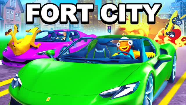 FORTNITE CITY DRIVE ALL WEAPONS FFA 🏙️
