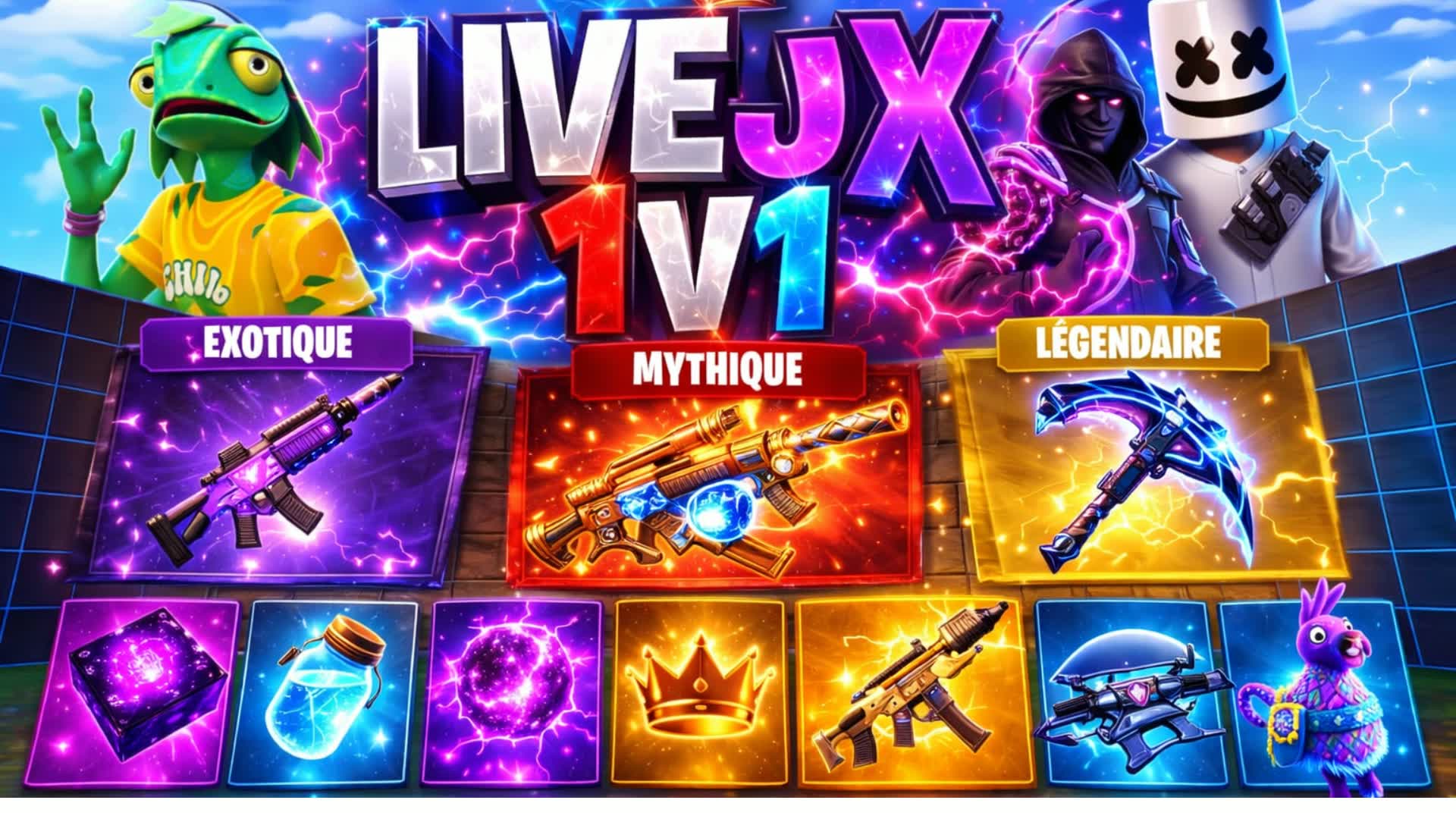 LIVEJX 1V1 フルウェポン入手可能