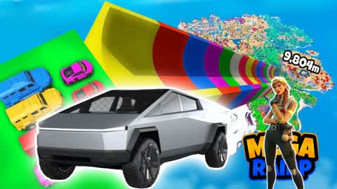 🔴TESLA CYBERTRUCK MEGA RAMP🔴