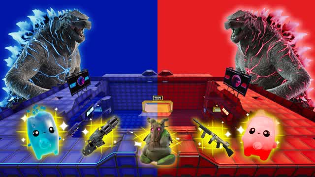 GODZILLA 🔴🔵RED VS BLUE