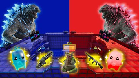 GODZILLA 🔴🔵RED VS BLUE