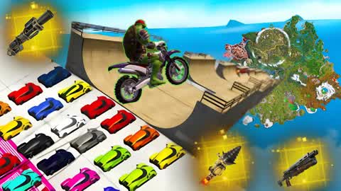 😵 BIG RAMP ON THE CRAZY ROAD