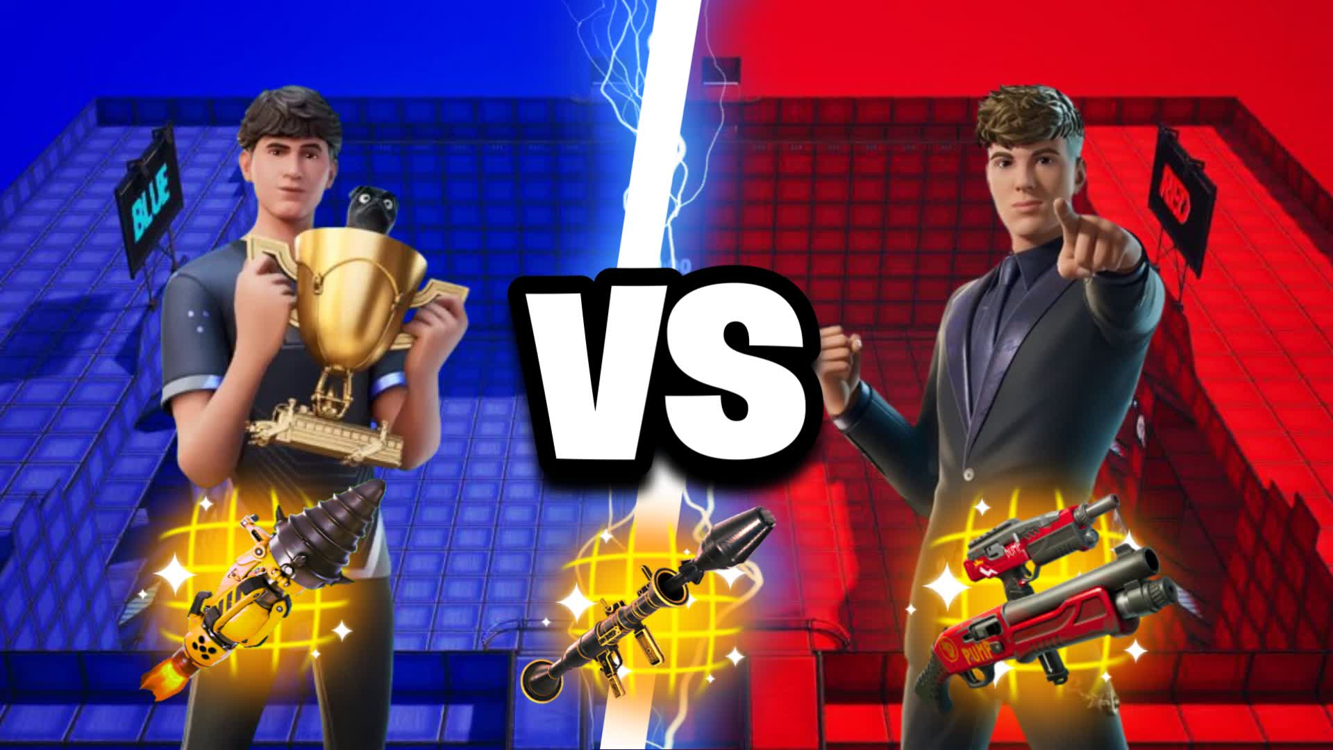CLIX VS BUGHA - RED VS BLUE