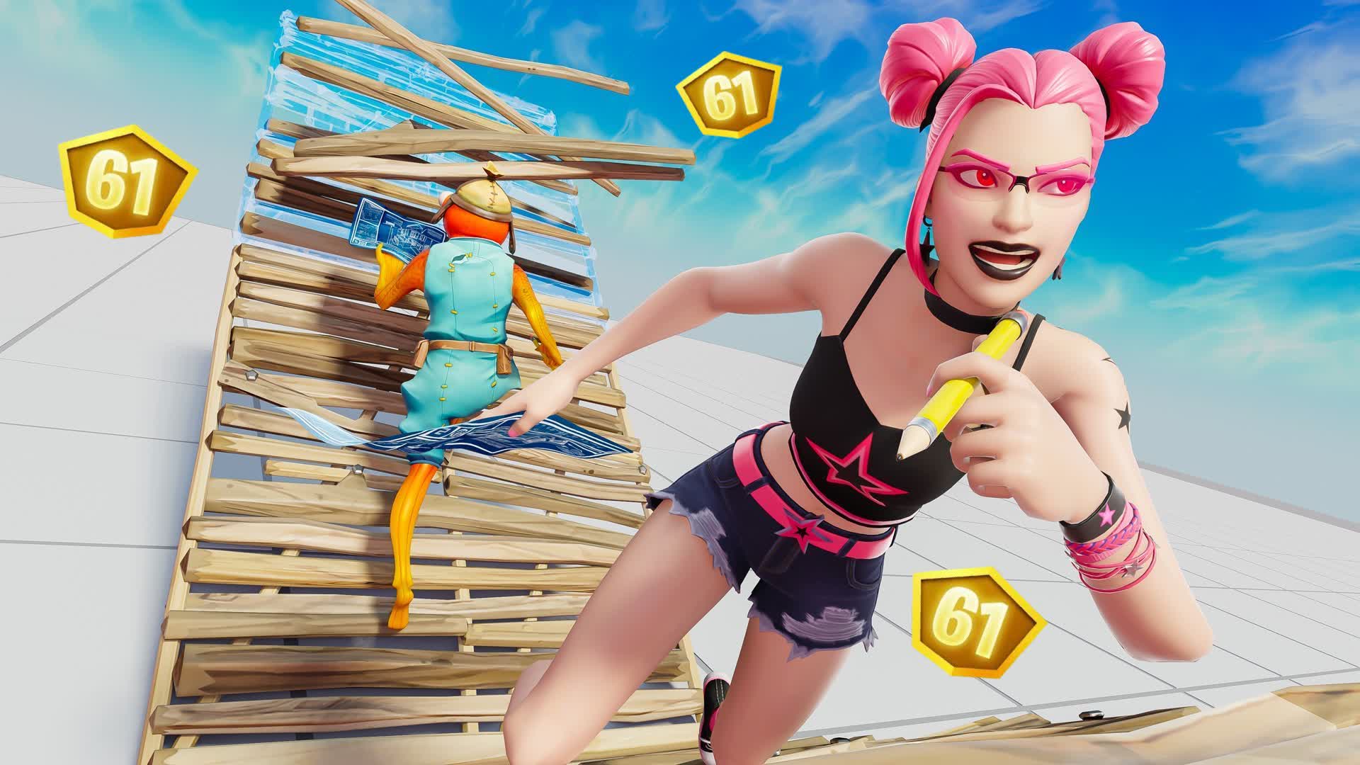 1v1 BUILD FIGHTS! (6 PLAYERS)