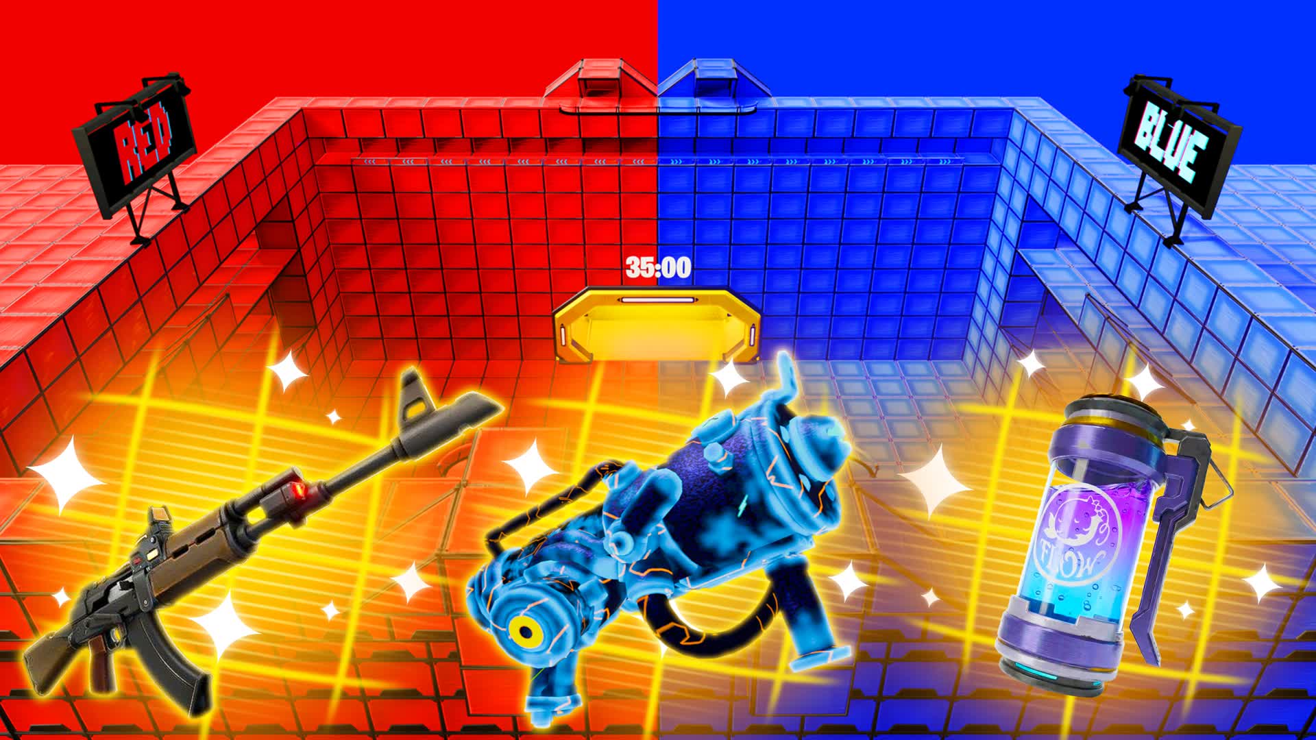 CRAZY RED VS BLUE 🔴🔵