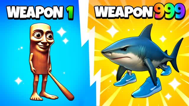 😂CRAZY BRAINROT😂 GUN GAME ONE SHOT🎯🔫