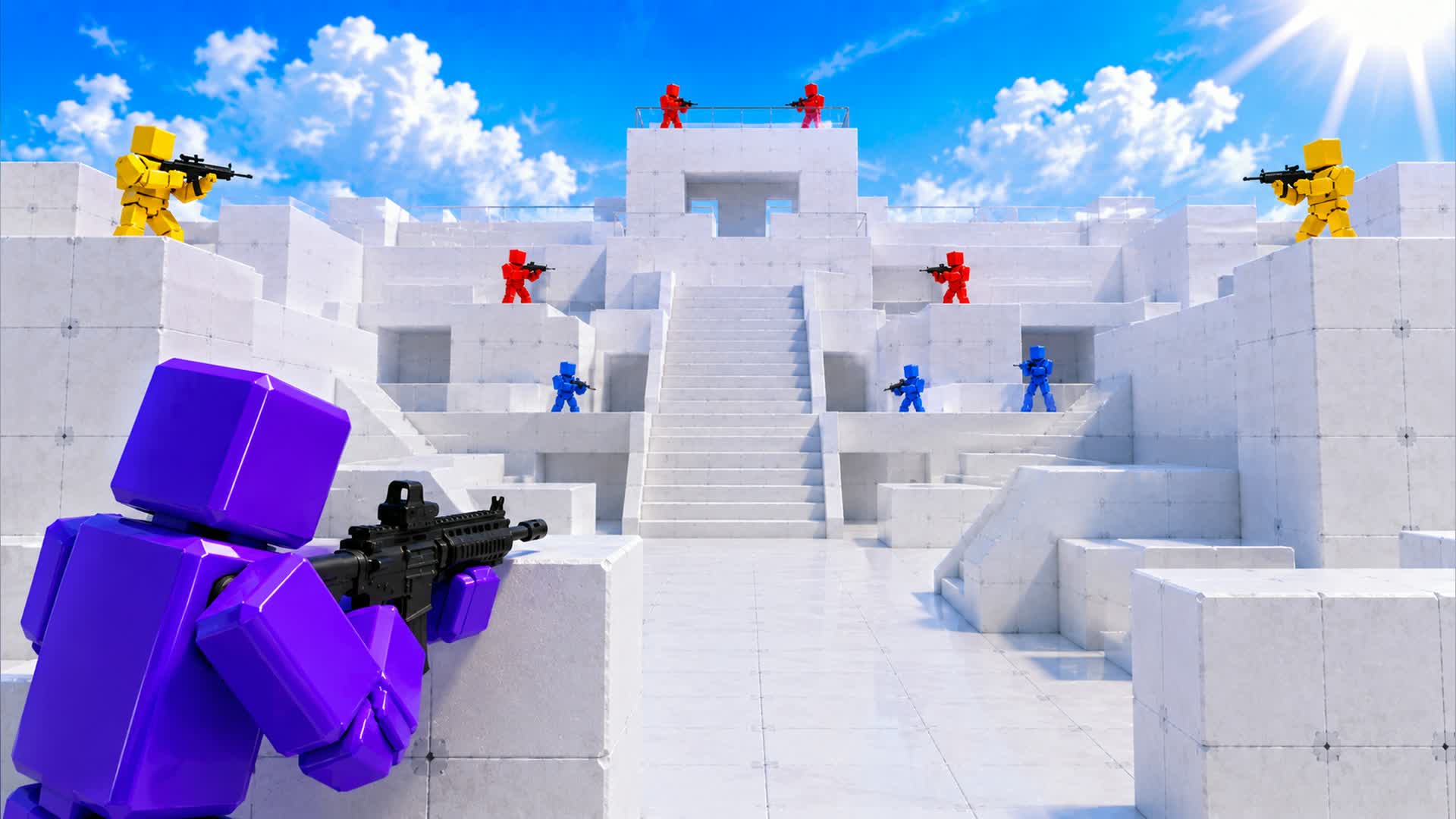 RIVALS RED VS BLUE 🔴🔵 ENDLESS WAR!